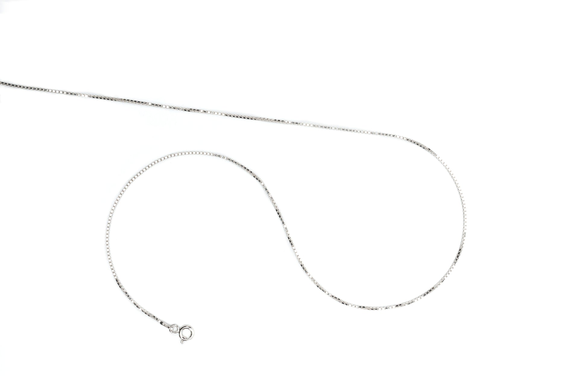 Sterling silver necklace 16 inches Classic Box Chain Necklace