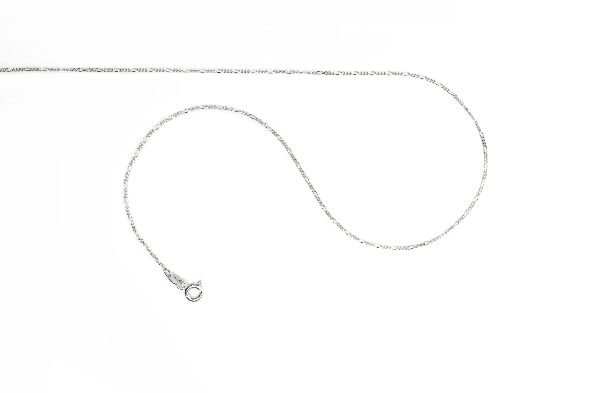 sterling silver necklace 16 inches Figaro Chain necklace